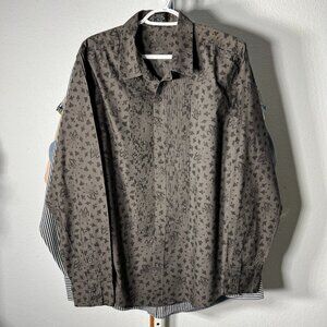 DC Comics Limited Edition 100% Cotton Joker Long-Sleeve Button-Up SZ Lrg